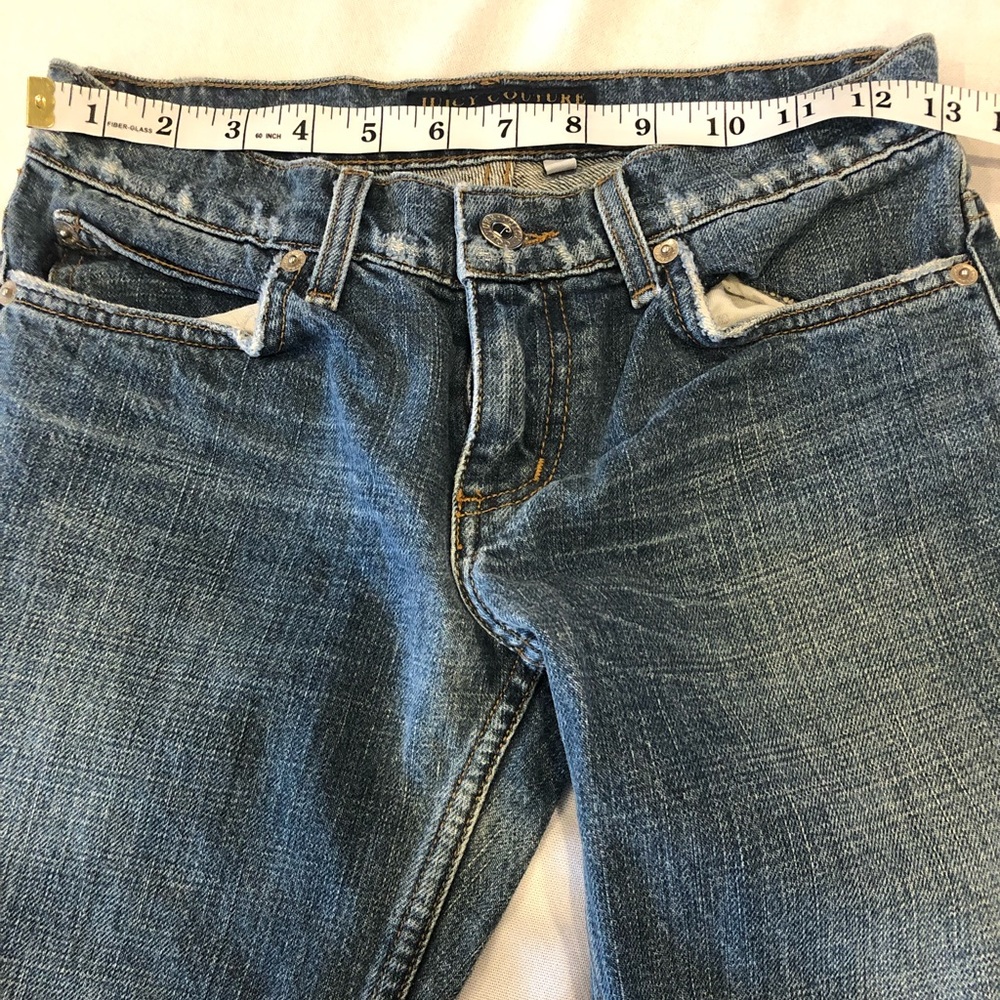 JUICY COUTURE Low Rise 00’s Cropped Blue Jeans - Picture 7 of 8